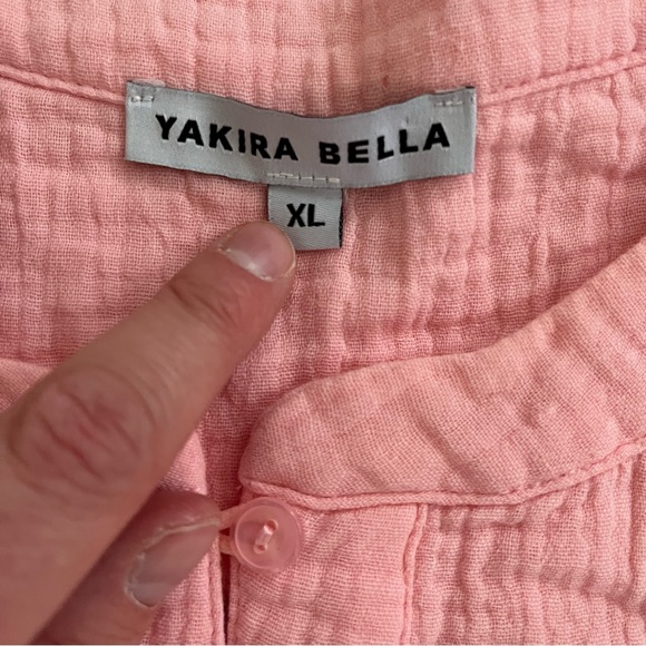 Yakira Bella Mali Dress in Blush Pink, Size XL, 100% Cotton Modest Flowy - Picture 3 of 5